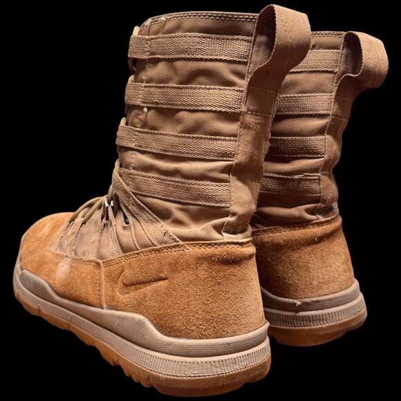 NIKE SFB Gen 2 8" Mens 15 Tactical Boots Coyote Tan Military Combat Suede READ - Picture 7 of 14